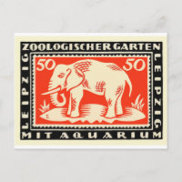 1919 Deutschland Leipzig Zoo Notgeld Banknote