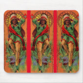 1919 Eingeboren-Ureinwohnerillustration Mousepad (Vorne)