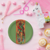 1919 Eingeboren-Ureinwohnerillustration Pappteller (Party)