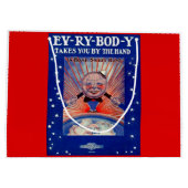 1919 Ev-Ry-Bod-Y bringt Sie mit der Handschrift Große Geschenktüte (Rückseite)