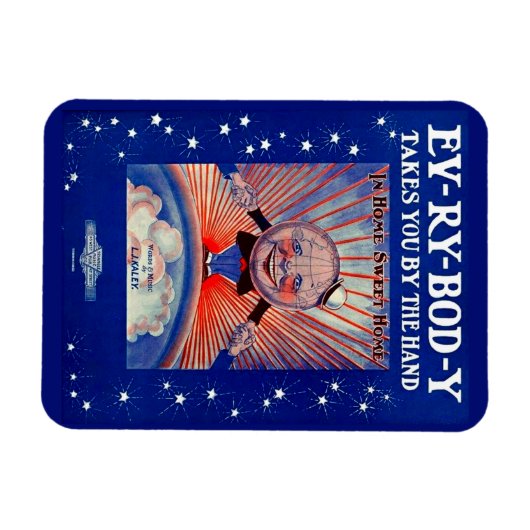 1919 Ev-Ry-Bod-Y bringt Sie mit der Handschrift Magnet (Horizontal)