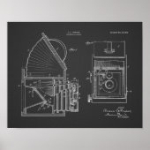 1919 Faltkamera Patent Art Zeichnend Druck Poster (Vorne)