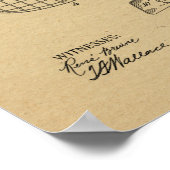 1919 Flugmaschinentatent Zeichnend Druck Poster (Ecke)