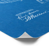 1919 Flugmaschinentatent Zeichnend Druck Poster (Ecke)