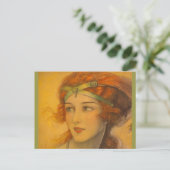 1919 Großer Rotkopf Postkarte (Stehend Vorderseite)