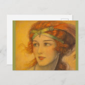 1919 Großer Rotkopf Postkarte (Vorne/Hinten)