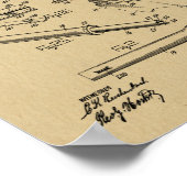 1919 Gun Auto Patentkunst Zeichnend Printwerbung Poster (Ecke)