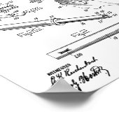 1919 Gun Auto Patentkunst Zeichnend Printwerbung Poster (Ecke)