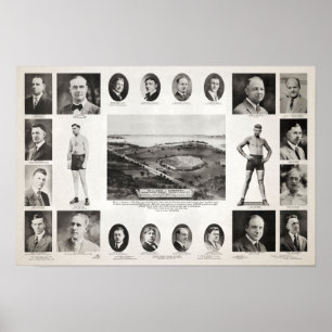 1919 Jeff Willard vs Jack Dempsey Fight Poster