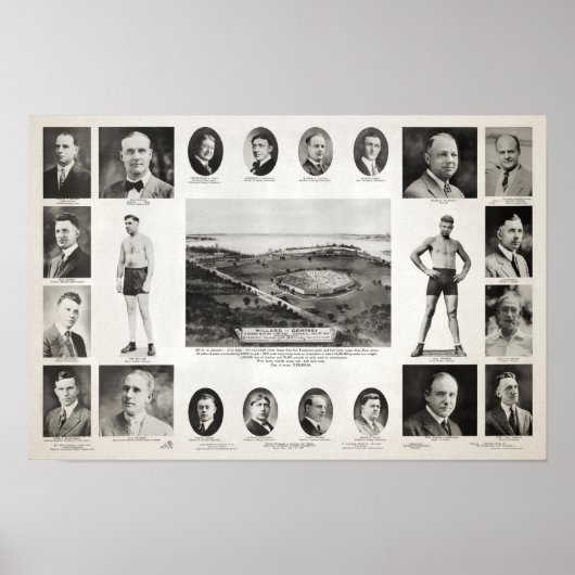 1919 Jeff Willard vs Jack Dempsey Fight Poster (Vorne)