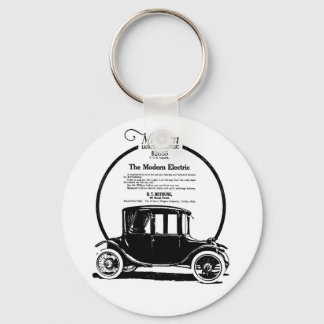 1919 Milburn-Illustration für Elektroautos Schlüsselanhänger