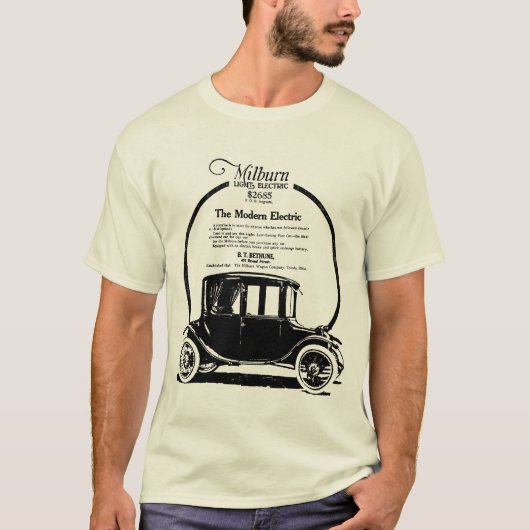 1919 Milburn-Illustration für Elektroautos T-Shirt (Vorderseite)