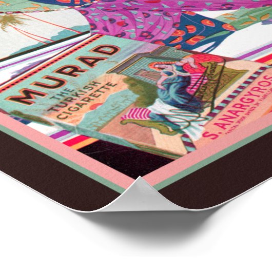 1919 Murad Turkish Tobacco Poster (Ecke)