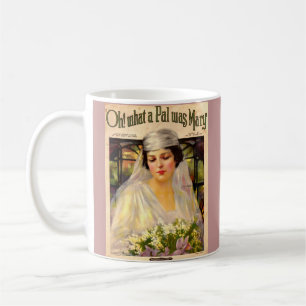 1919 Oh! Was für ein Pal war Mary-Liedsheet Kaffeetasse
