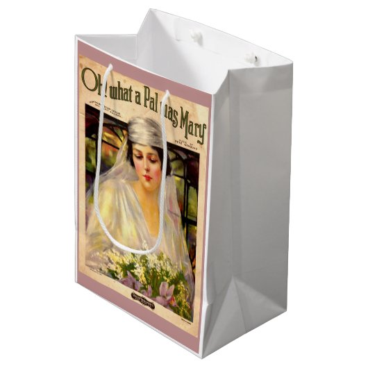 1919 Oh! Was für ein Pal war Mary-Liedsheet Mittlere Geschenktüte (Vorderseite Schrägansicht)