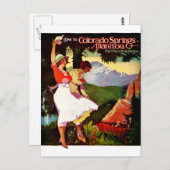 1919 Pikes Peak Colorado Poster Postkarte (Vorne/Hinten)