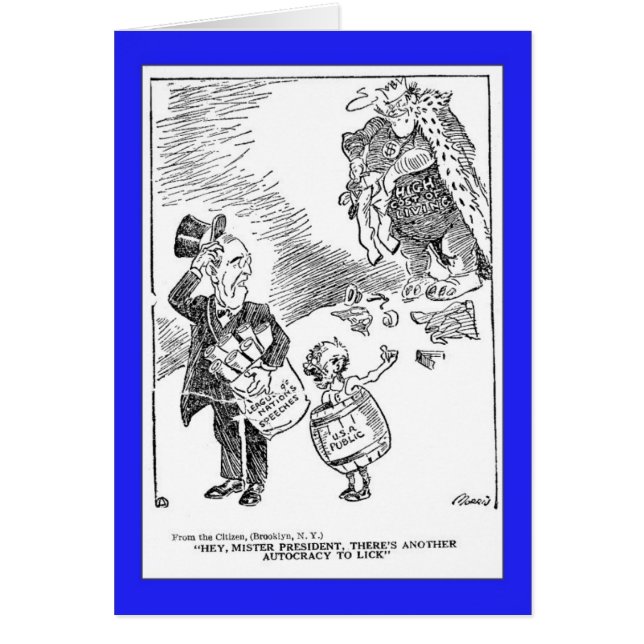 1919 Politischer Cartoon (Vorne)