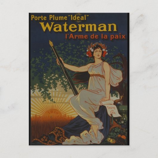 1919-Porte Plume Ideal Postkarte (Vorderseite)