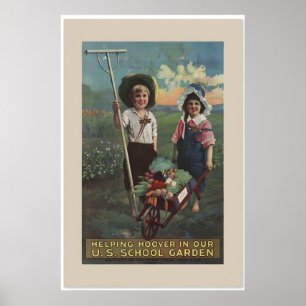 1919 US Schul-Siegesgarten-Weltkriegsposter Poster
