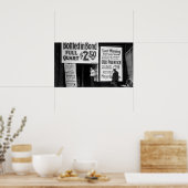 1919 VERBOT LETZTEN WARNVERKAUF POSTER (Küche)