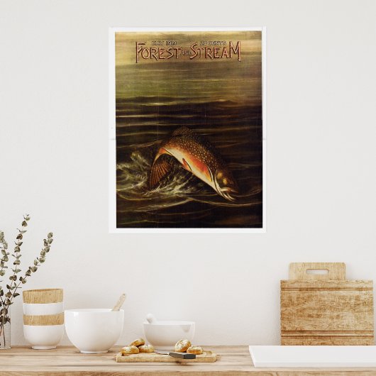 1919 Wald und Strom Poster (Küche)