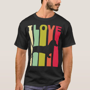 191 I Liebe Dackel Distressed Vintag Dog Lover T-Shirt