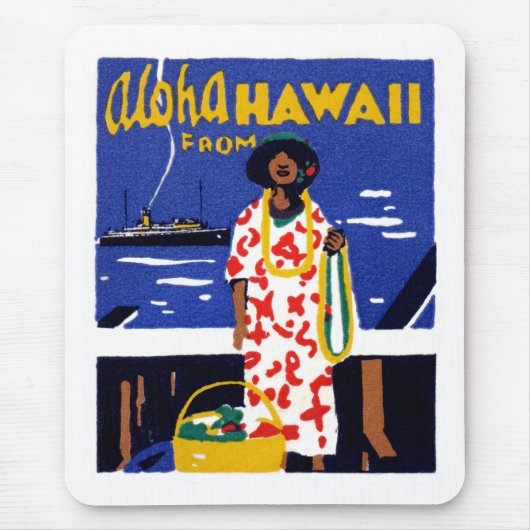 1920 Aloha von Hawaii Mousepad (Vorne)