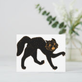 1920 Beängstigende Schwarze Katze Postkarte (Stehend Vorderseite)
