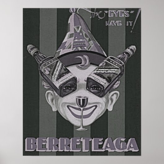 1920 Berreteaga Brandy Poster (Vorne)