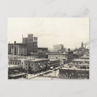 1920 Blick auf die Innenstadt von Fort Worth, TX & Postkarte