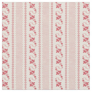 1920 Blume- und DotStreifen Stoff