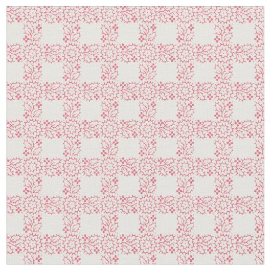 1920 Blumengrid Stoff (Nahaufnahme)