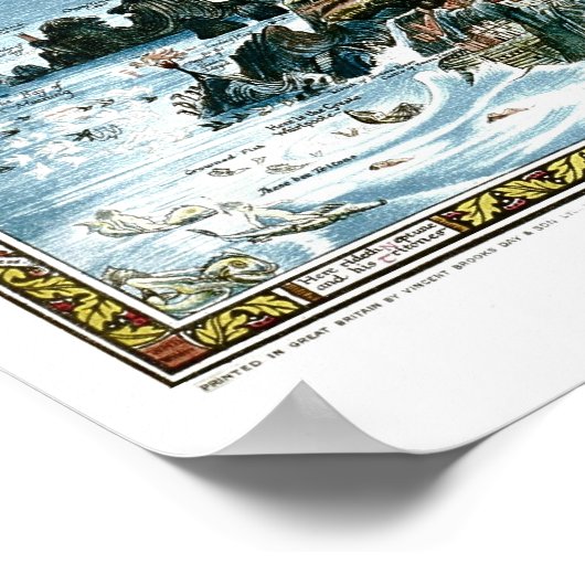 1920 Classic Fairyland Imaginary Map Poster (Ecke)