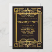 1920 Deko Mord Mystery Geburtstag Einladung (Vorderseite)