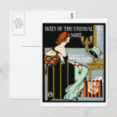 1920 Fashion Poster Postkarte (Vorne/Hinten)