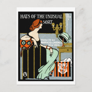 1920 Fashion Poster Postkarte