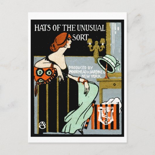 1920 Fashion Poster Postkarte (Vorderseite)