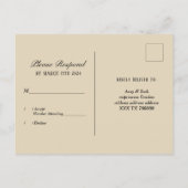 1920 Flapper Girl Gatsby UAWG Einladung Postkarte (Rückseite)