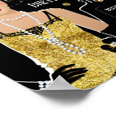 1920 Flapper Girl Gatsby Willkommenszeichen Poster (Ecke)