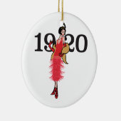 1920 Flapper Keramik Ornament (Rechts)