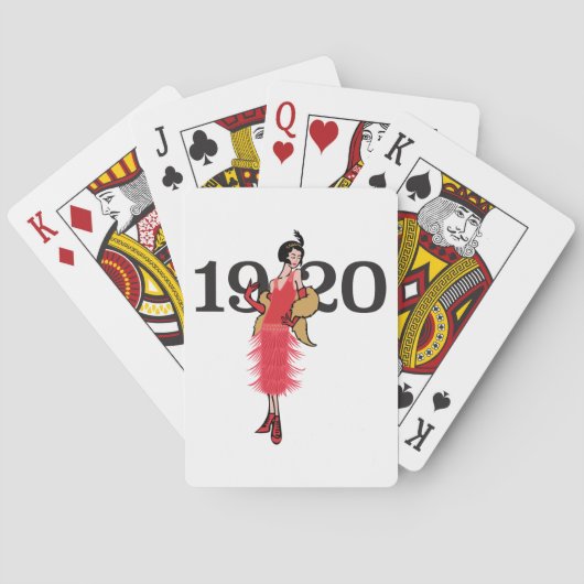 1920 Flapper Spielkarten (Rückseite)