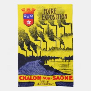1920 Französische Industrieausstellung Küchentuch