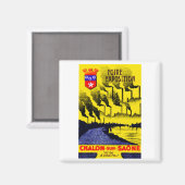 1920 Französische IndustrieExpo Magnet (Vorderseite/Rückseite)