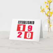 1920 Geburtstags-Entwürfe Karte (Gelbe Blume)