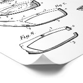 1920 Golf Club Head Design Patent Art Print Poster (Ecke)