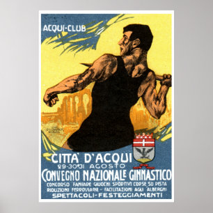 1920 Italiener-Gymnastik-Plakat Poster