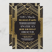 1920 Murder Mystery Party Dinner Geburtstag Einladung (Vorne/Hinten)