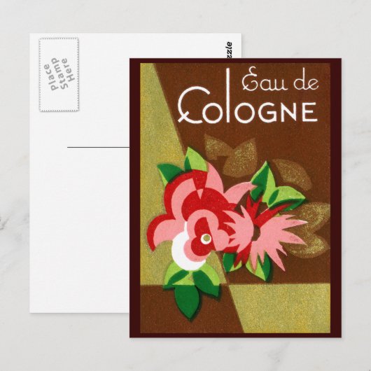 1920 Parfüm Eau de Köln Postkarte (Vorne/Hinten)