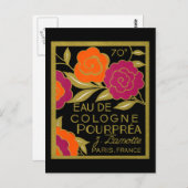 1920 Parfüm Eau de Köln Pourprea Postkarte (Vorne/Hinten)