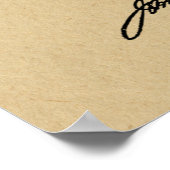 1920 Patent für ein Flugzeug mit Zeichnend Kunstdr Poster (Ecke)